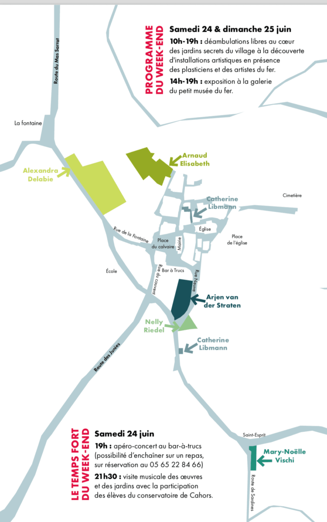 Plan du site de l'exposition